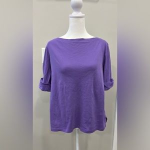 RALPH LAUREN 3/4 SLEEVED TOP